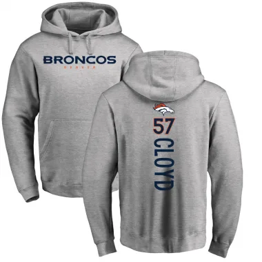 Men's K.J. Cloyd Denver Broncos Pro Line Ash Backer Pullover Hoodie