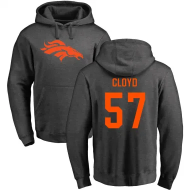 Men's K.J. Cloyd Denver Broncos Pro Line by Branded Ash One Color Pullover Hoodie