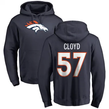 Navy Youth K.J. Cloyd Denver Broncos Pro Line Logo Pullover Hoodie