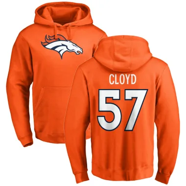 Orange Men's K.J. Cloyd Denver Broncos Pro Line Logo Pullover Hoodie
